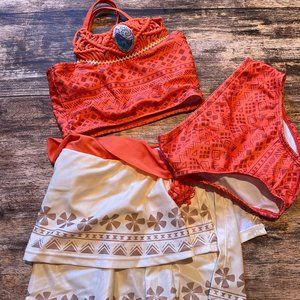 Kids Moana Bathing Suit, Sz 3